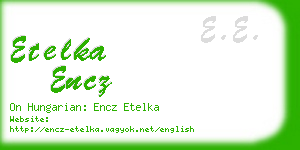 etelka encz business card